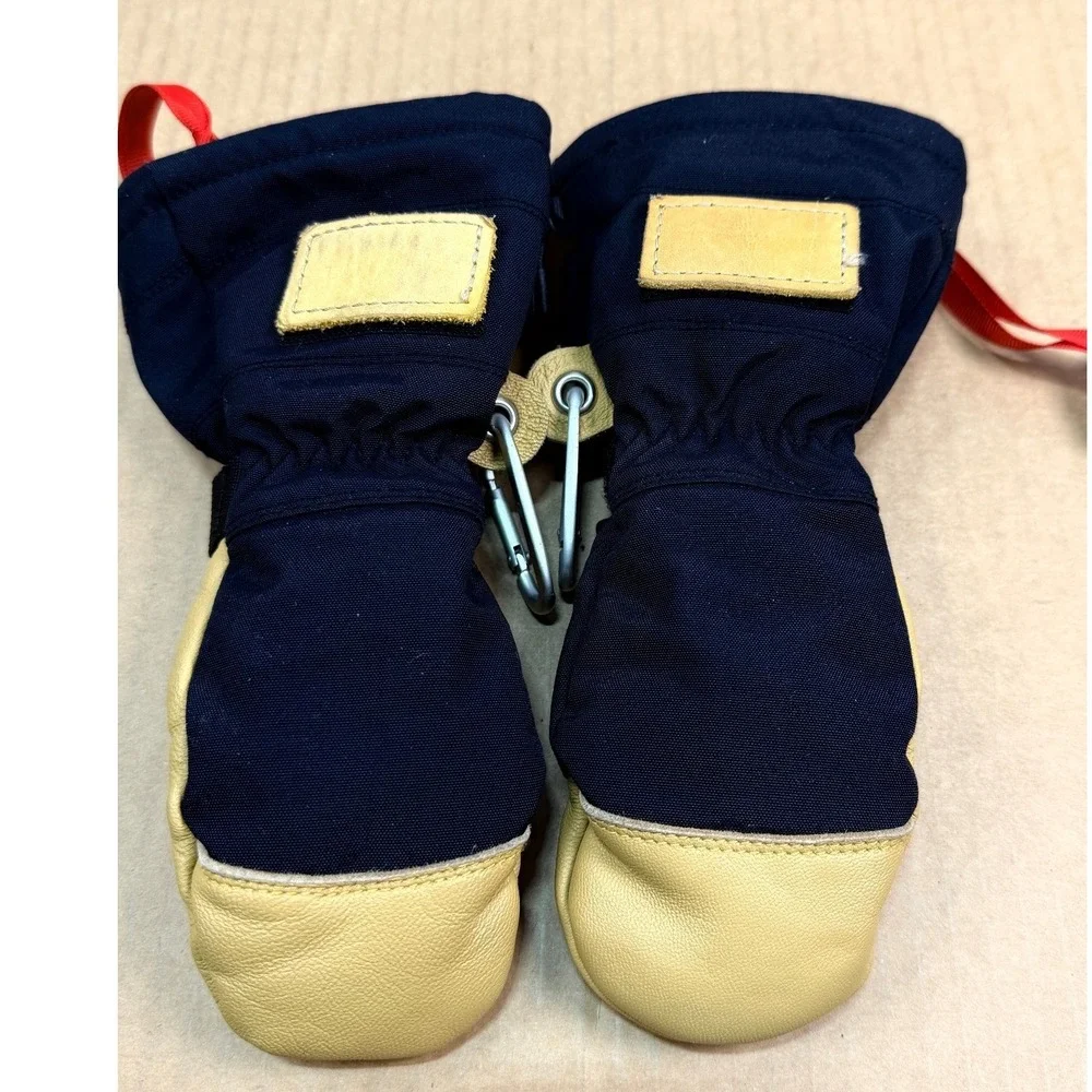 Chopper Mill Kids Ski Mittens Size 1 XS Goat Leather Thinsulate Waterproof Snow